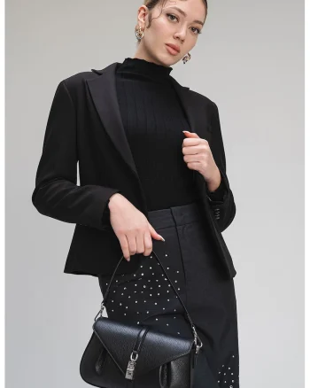 Sacou cambrat Edel, Negru