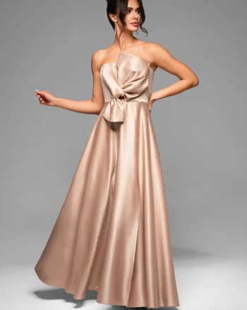Rochie de seara Maxi LACRICA LA-OM-DLR004, Auriu