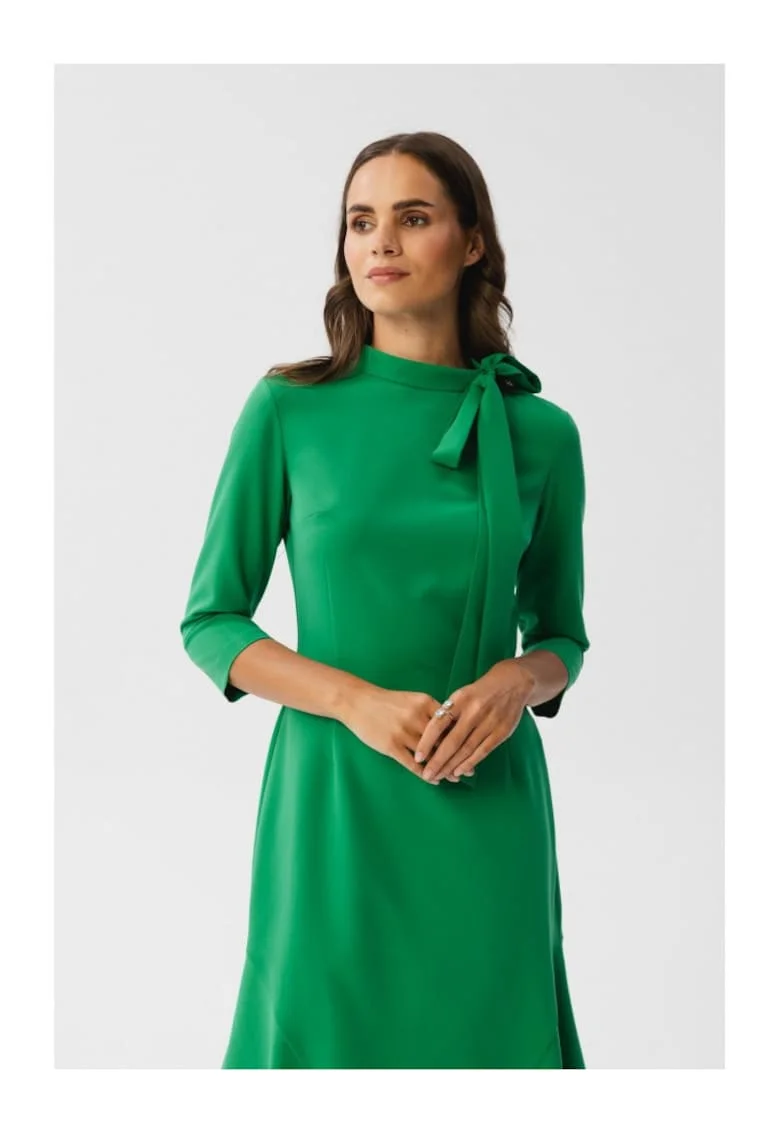 Rochie midi dama,  Gwalchakin, verde deschis, Verde