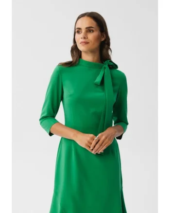 Rochie midi dama,  Gwalchakin, verde deschis, Verde