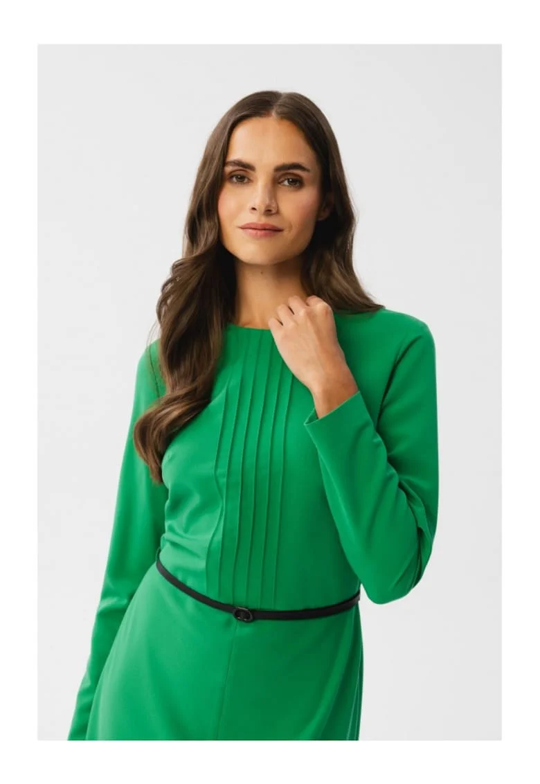 Rochie midi dama,  Kerigor, verde deschis, Verde