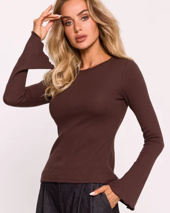 Bluza dama,  maro, material de calitate