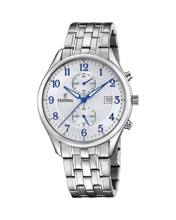 Ceas barbatesc  F6854/A Quartz Argintiu