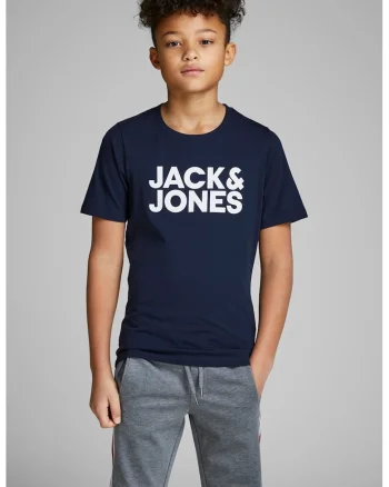 Tricou din bumbac organic Corp, Alb/Bleumarin