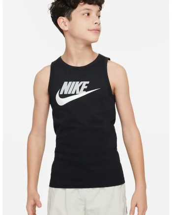 Top de bumbac cu imprimeu logo, Alb/Negru