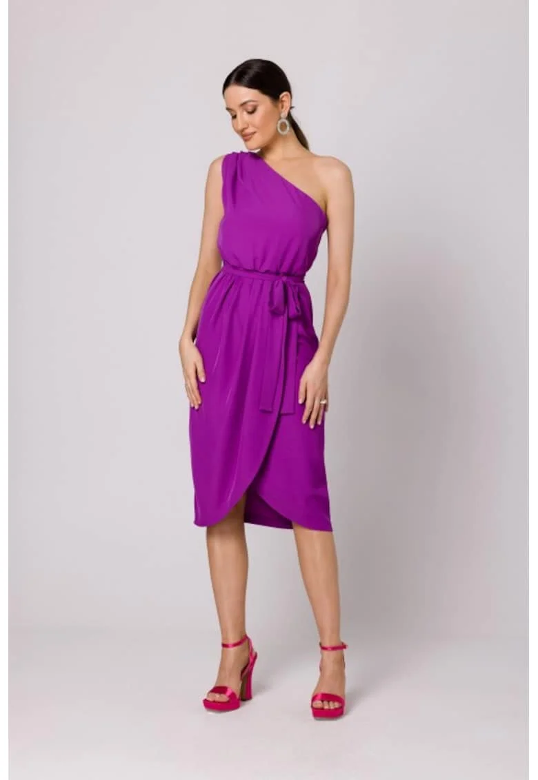 Rochie eleganta cu un umar,, Violet