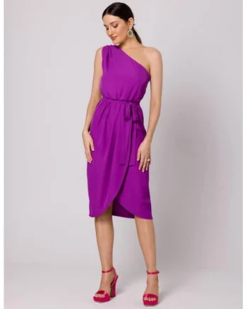 Rochie eleganta cu un umar,, Violet