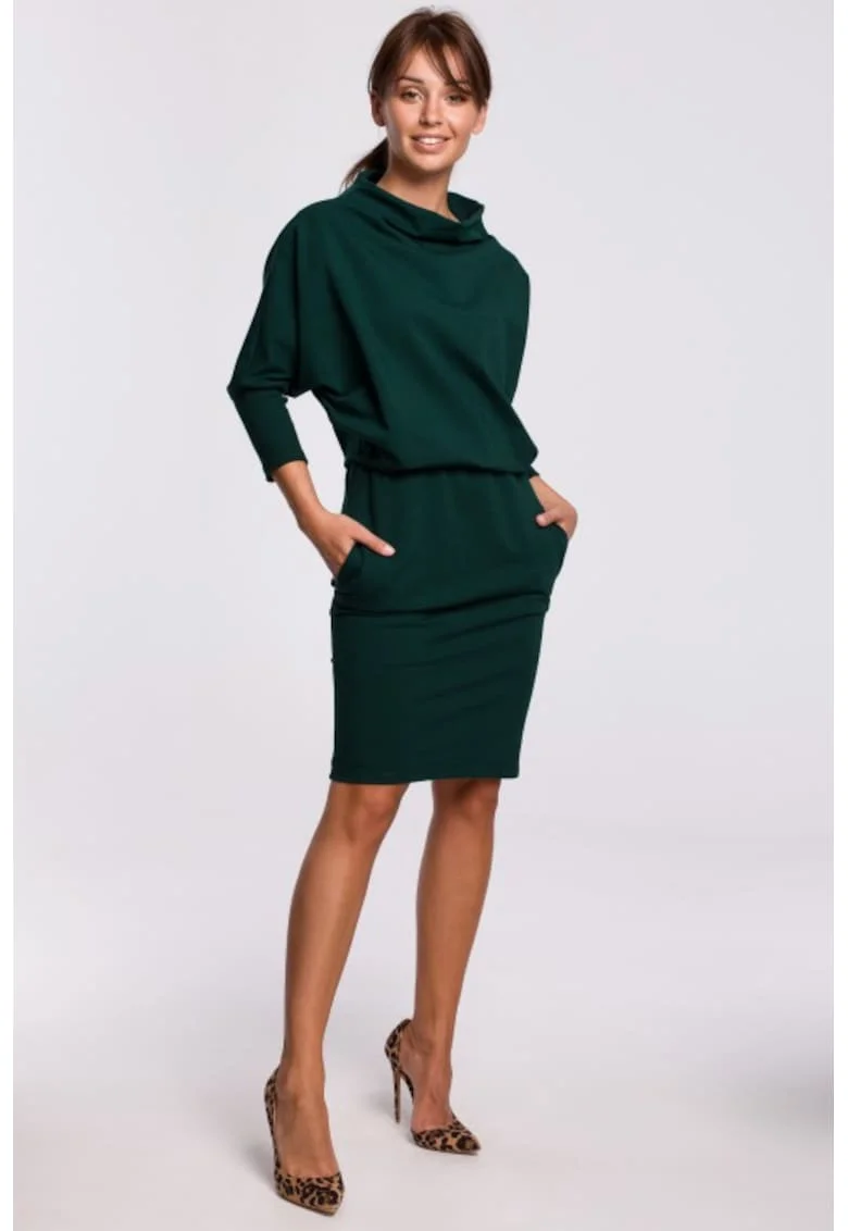 Rochie mulata cu maneci kimono,, Verde