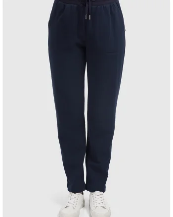 Pantaloni de trening cu talie ajustabila, Bleumarin