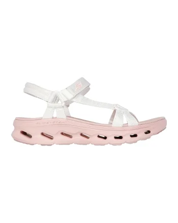 Sandale din material textil cu velcro Go Walk Glide Step, Alb