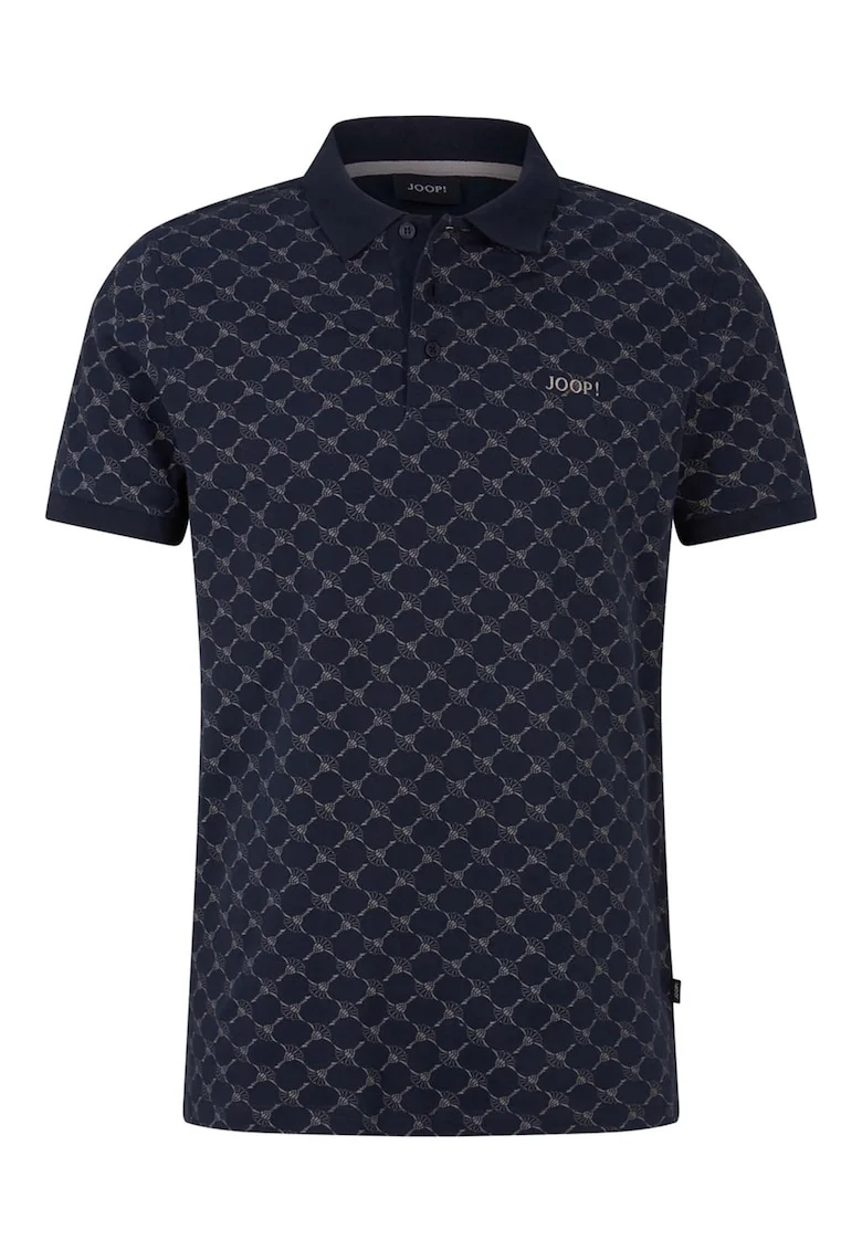 Tricou polo din material pique Paigam, Albastru inchis