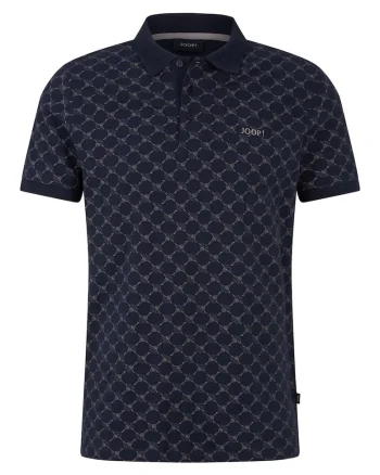 Tricou polo din material pique Paigam, Albastru inchis