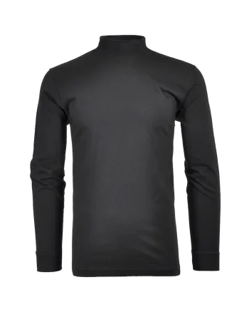 Bluza regular fit cu guler mediu, Negru