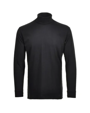 Bluza uni cu guler inalt, Negru