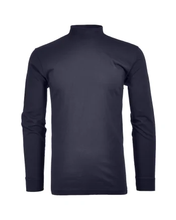 Bluza regular fit cu guler mediu, Albastru inchis
