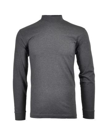 Bluza regular fit cu guler mediu, Gri inchis