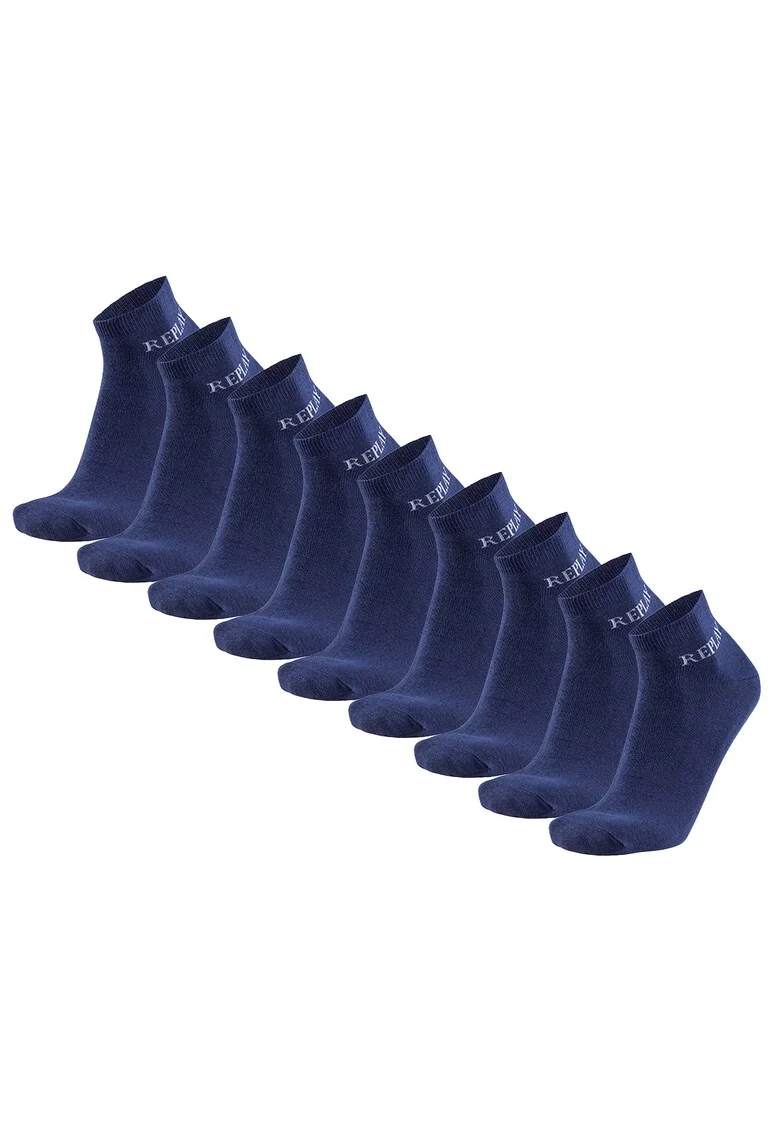 Set de sosete scurte unisex - 9 perechi, Albastru inchis