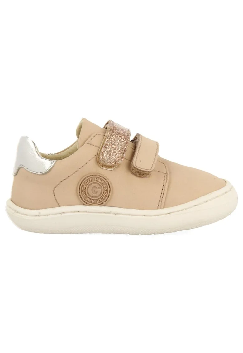 Pantofi sport din piele si piele ecologica cu detalii stralucitoare, Roz