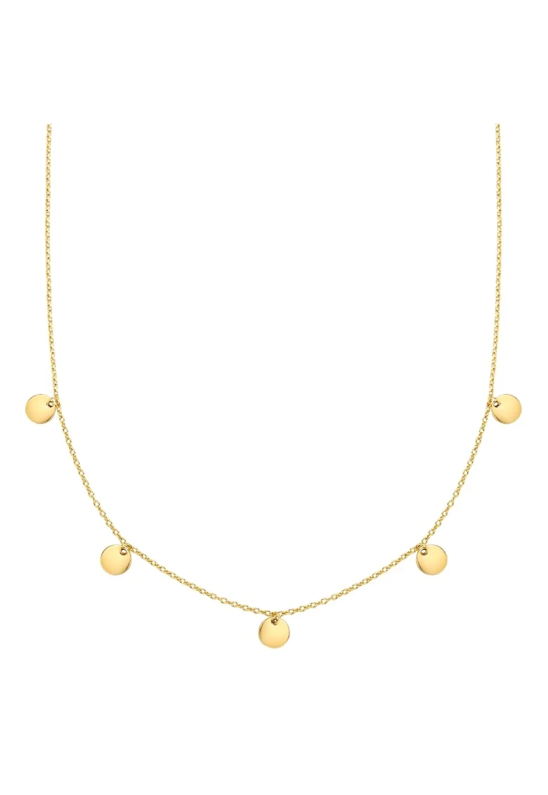 Colier placat cu aur de 14k, Auriu