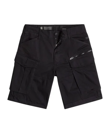 Pantaloni scurti cargo cu croiala relaxed-fit Rovic, Negru