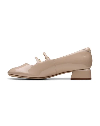 Pantofi Mary Jane de piele Daiss, Maro nisip