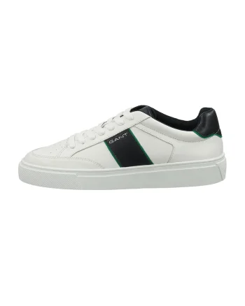Pantofi sport de piele cu logo McJulien, Alb/Bleumarin