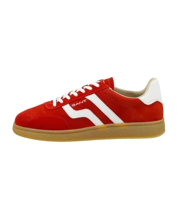 Pantofi sport de piele intoarsa cu garnituri sintetice Cuzmo, Rosu