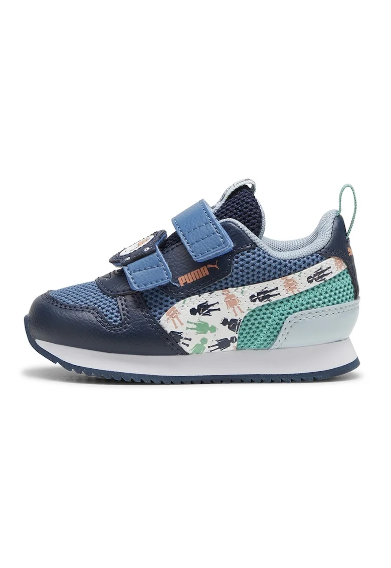 Pantofi sport cu plasa R78 Playmobil, Bleumarin/Verde menta