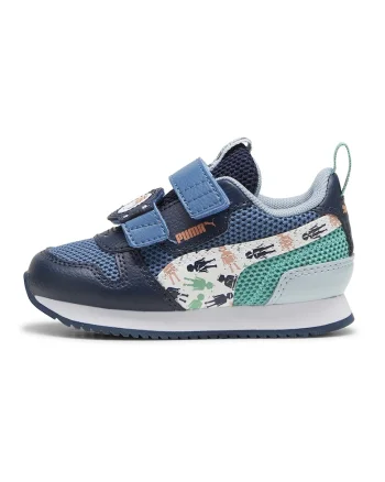 Pantofi sport cu plasa R78 Playmobil, Bleumarin/Verde menta