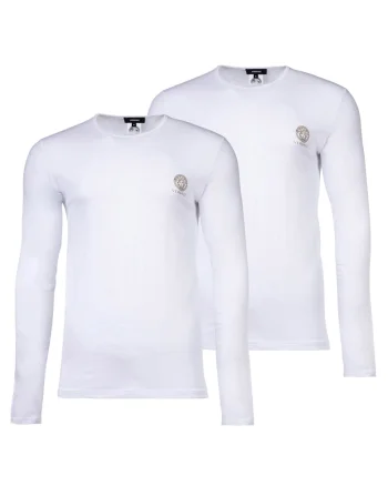 Set de bluze din amestec de bumbac - 2 piese, Alb