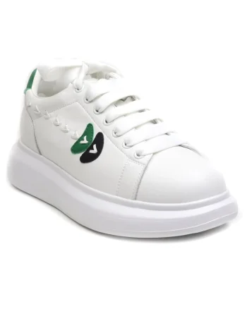 Sneakers dama 2A515 WHITE/GREEN