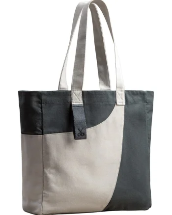 Geanta tote unisex Meclo, Crem/Gri inchis