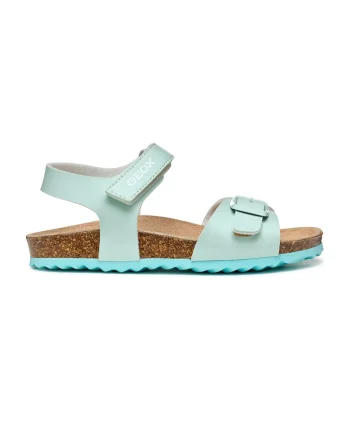 Sandale din piele ecologica Adriel, Verde menta