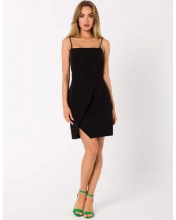 Rochie mini eleganta cu bretele,, Negru