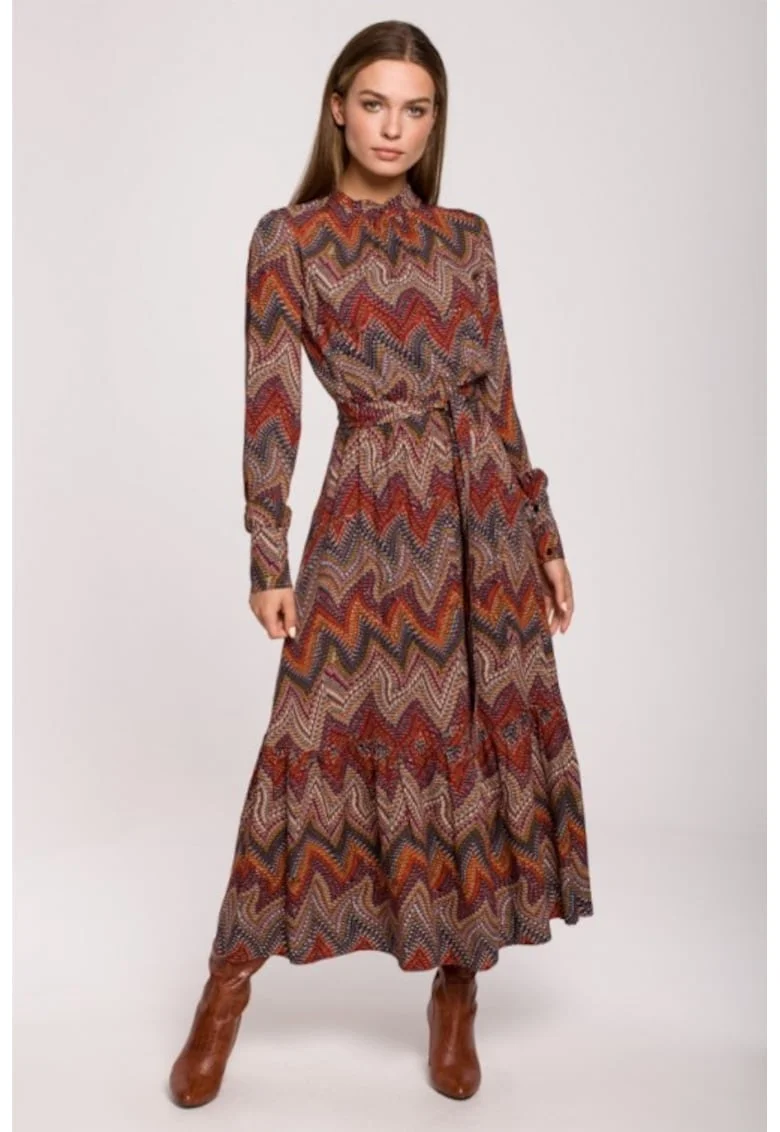 Rochie maxi feminina cu volane,, Maro