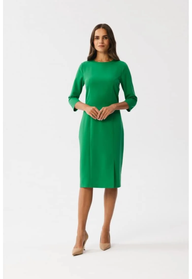 Rochie creion cu taietura,, Verde