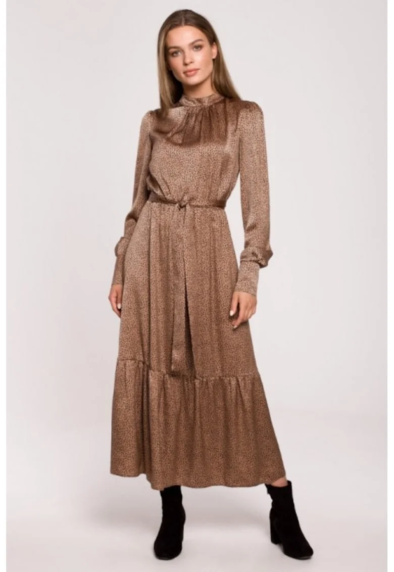 Rochie maxi cu volane,  Maro, Maro