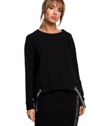 Bluza dama. . Bumbac/Elastan, Negru