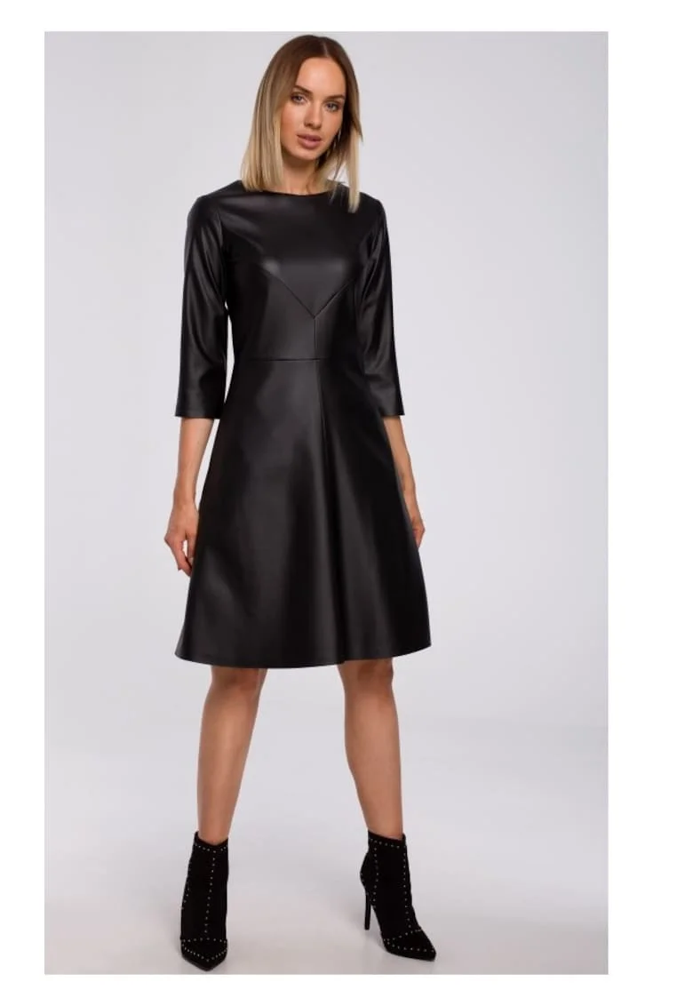 Rochie, Poliester, Negru