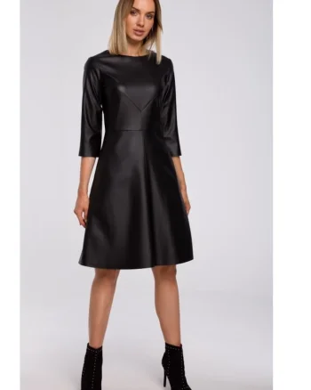 Rochie, Poliester, Negru