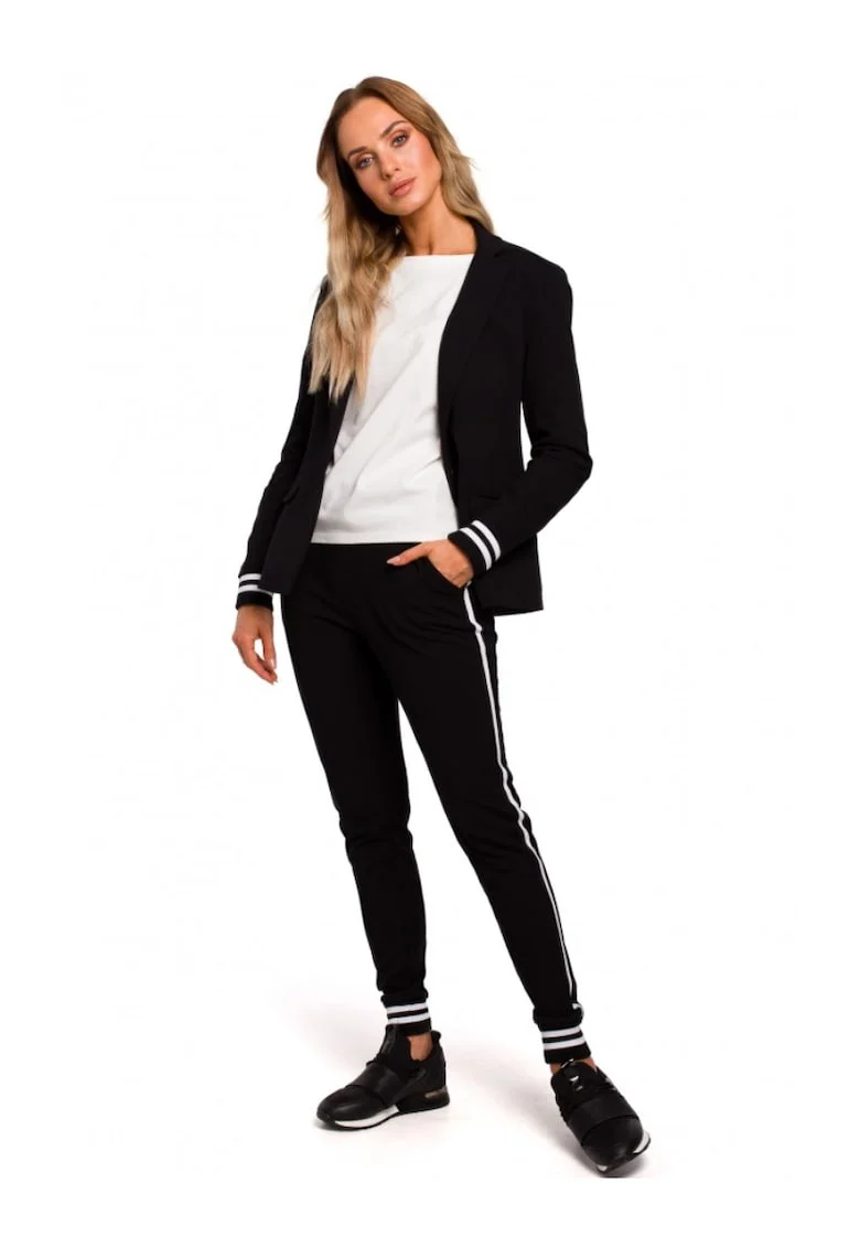 Sacou dama,  Bumbac/Elastan, Negru