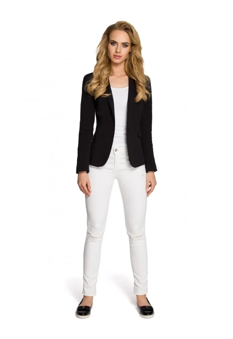 Sacou dama,  Bumbac/Elastan,Negru