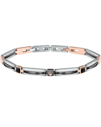 Bratara  JM223ATZ19, Argintiu, Negru, Rose gold