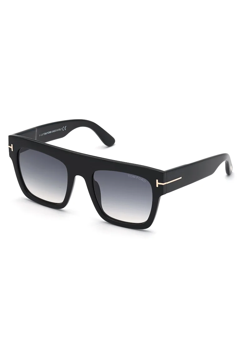 Ochelari de soare patrati cu lentile in degrade, Negru