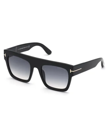 Ochelari de soare patrati cu lentile in degrade, Negru