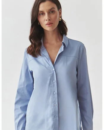 Camasa cu maneci lungi, Albastru pastel