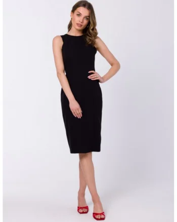Rochie dreapta fara maneci,, Negru