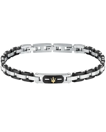 Bratara  JM424AXU05, Argintiu, Negru