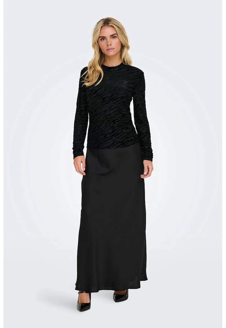 Bluza cu animal print, Negru