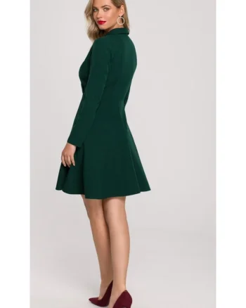 Rochie Dama, Skeater, Poliester/Bumbac, Verde